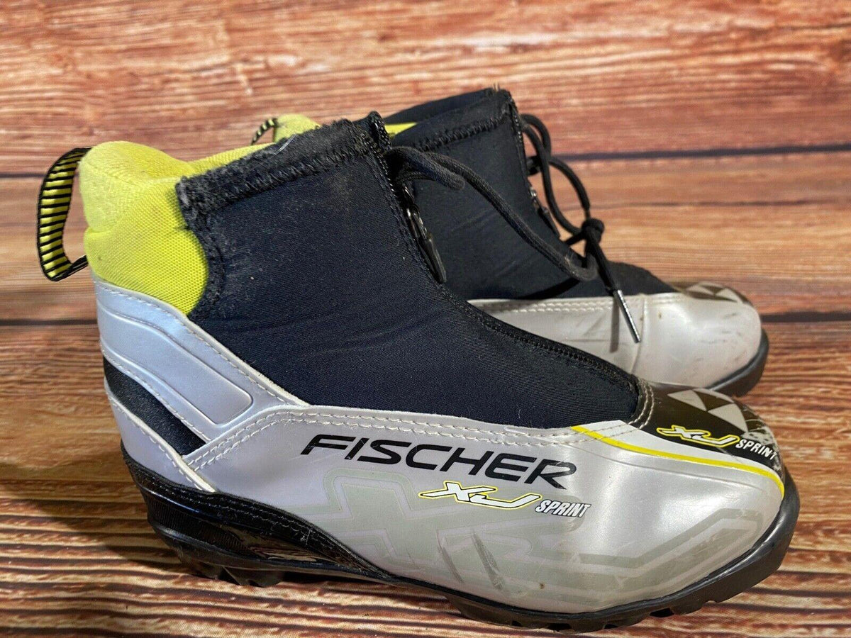 Fischer XJ Sprint Cross Country Ski Boots Classic NNN EU 35 US 3.5 Kids F-623
