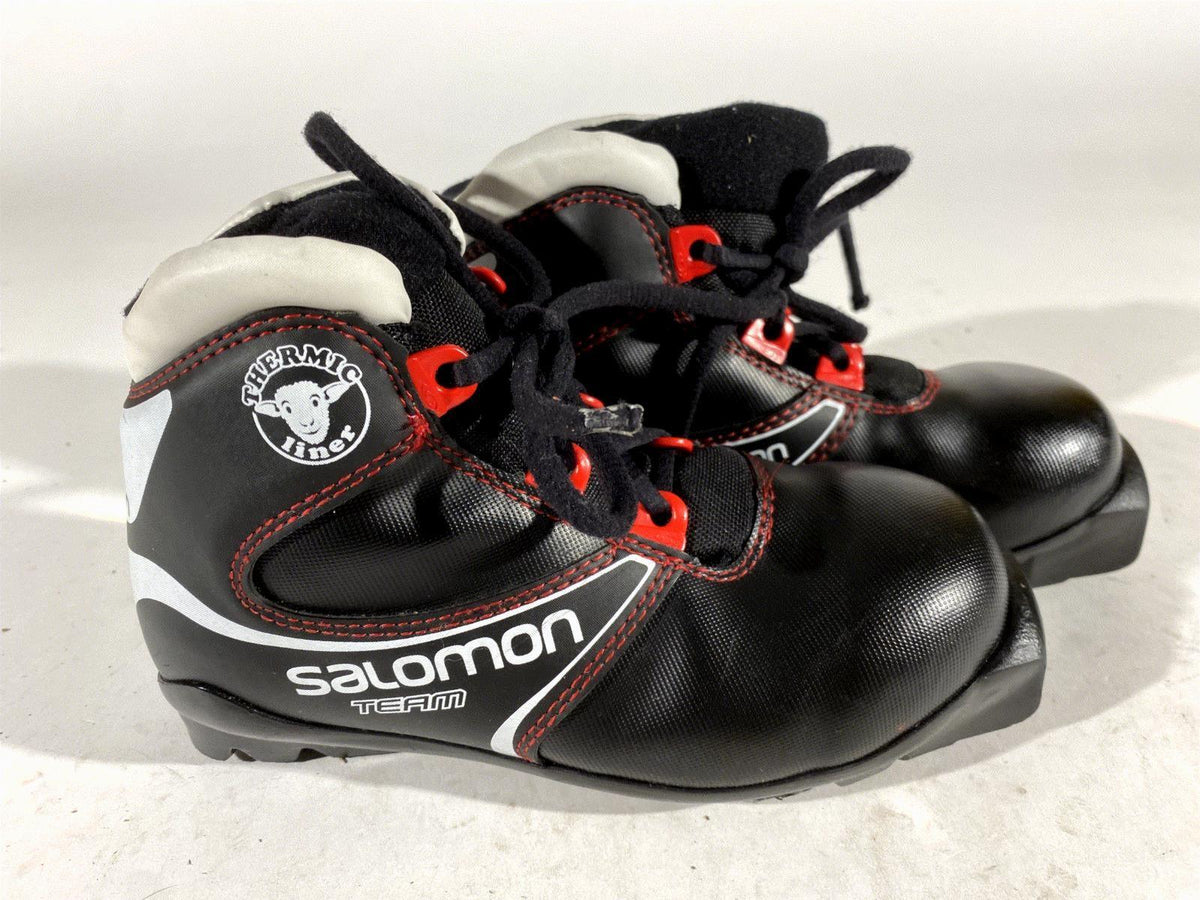 Salomon Cross Country Ski Boots Classic SNS Profil EU 31 US 13 Kids 195mm S135