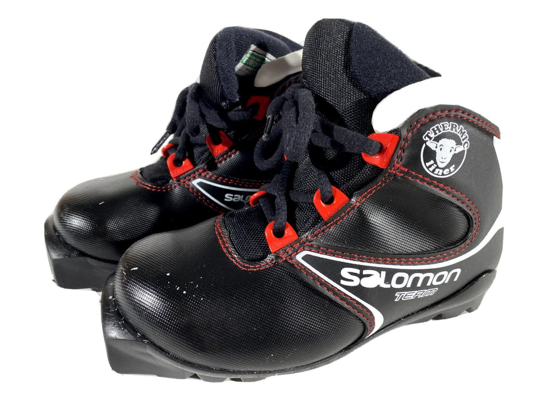 Salomon Kids Nordic Cross Country Ski Boots Size EU29 US11K SNS Profil S113
