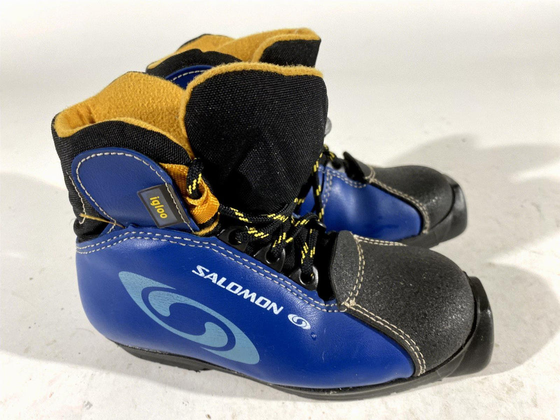 Salomon Kids Nordic Cross Country Ski Boots Size EU29 US11 SNS Profil S142