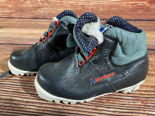 Madshus Holm Cross Country Ski Boots Classic NNN EU 31 US 13 Kids 195mm M321