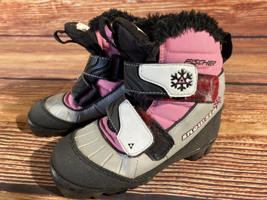 Fischer Snowstar Nordic Cross Country Ski Boots Kids Size EU29 US11 NNN F-638