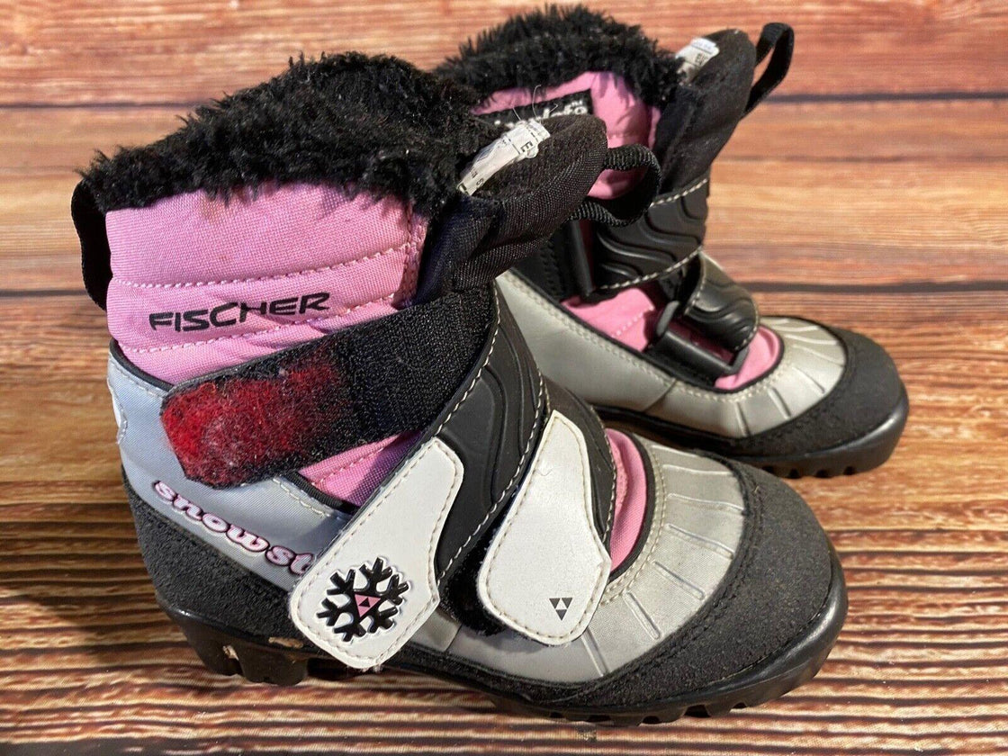 Fischer Snowstar Nordic Cross Country Ski Boots Kids Size EU29 US11 NNN F-638