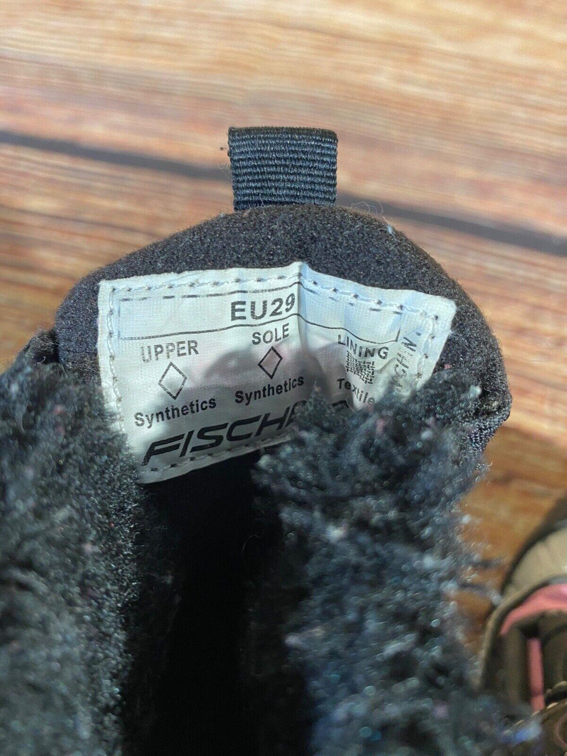 Fischer Snowstar Nordic Cross Country Ski Boots Kids Size EU29 US11 NNN F-638