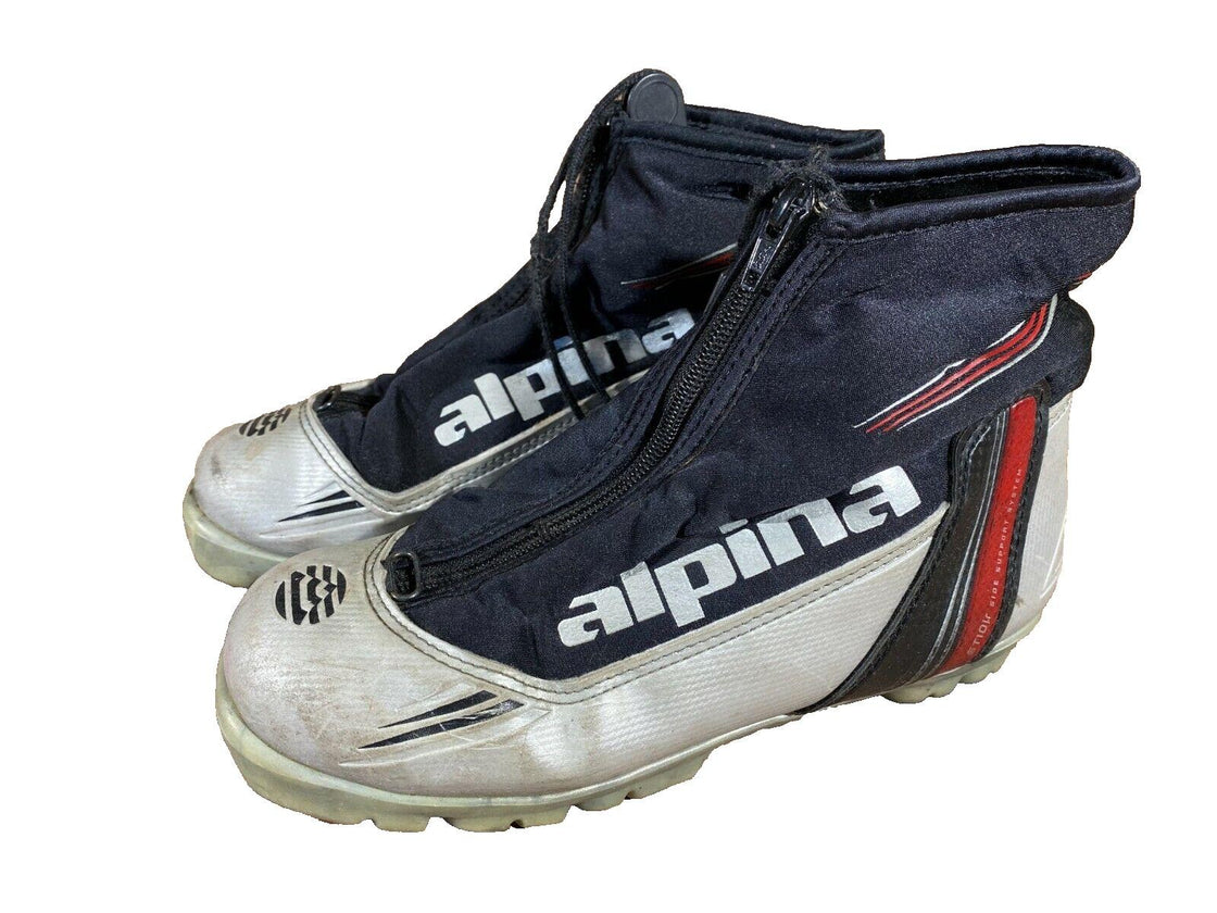 Alpina ST10jr Nordic Cross Country Ski Boots Size EU37 US5 for NNN 934