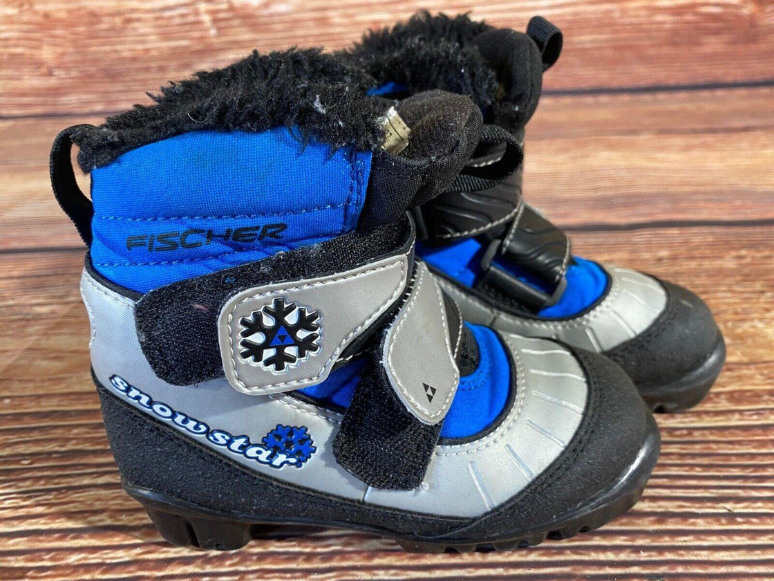 Fischer Snowstar Nordic Cross Country Ski Boots Kids Size EU27 US9.5 NNN F-643