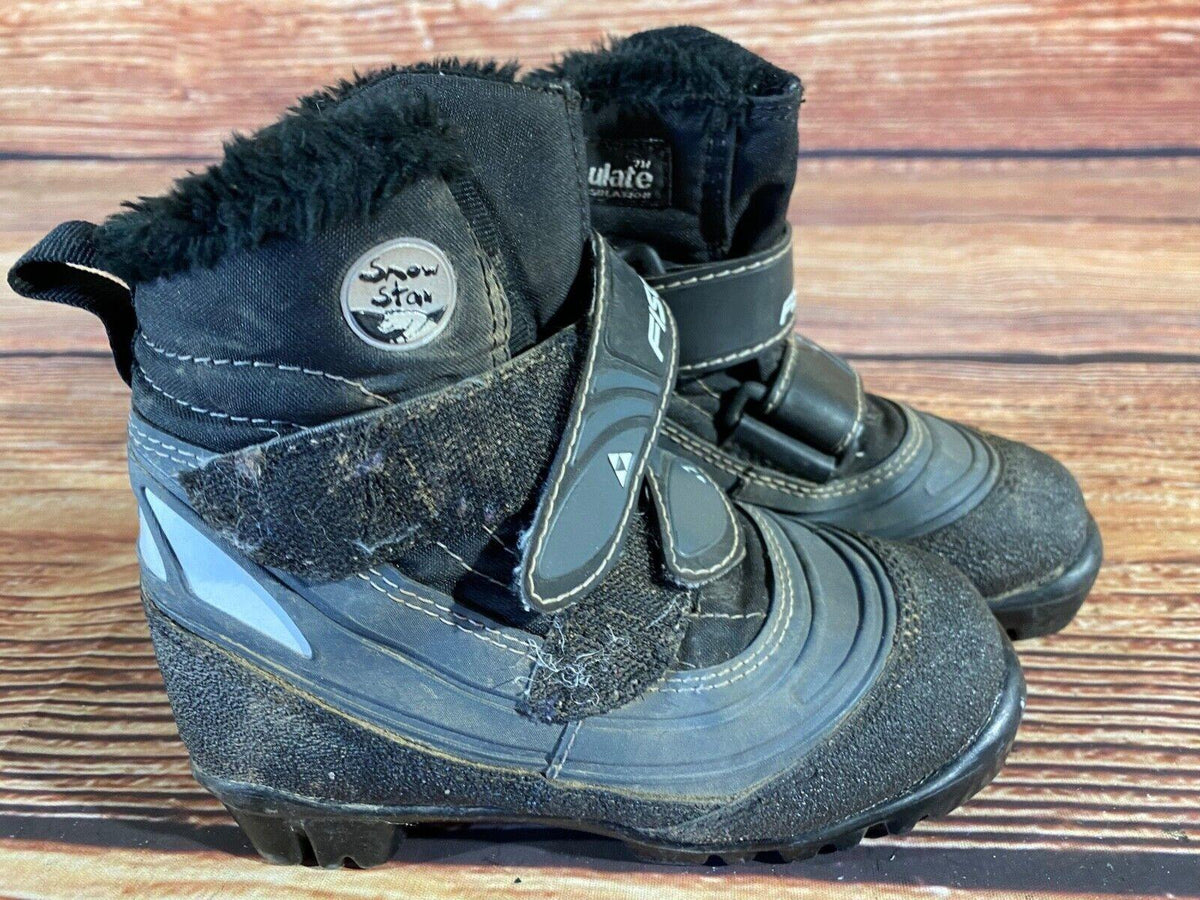 Fischer Snowstar Cross Country Ski Boots Classic NNN EU 29 US 11.5 Kids F-640