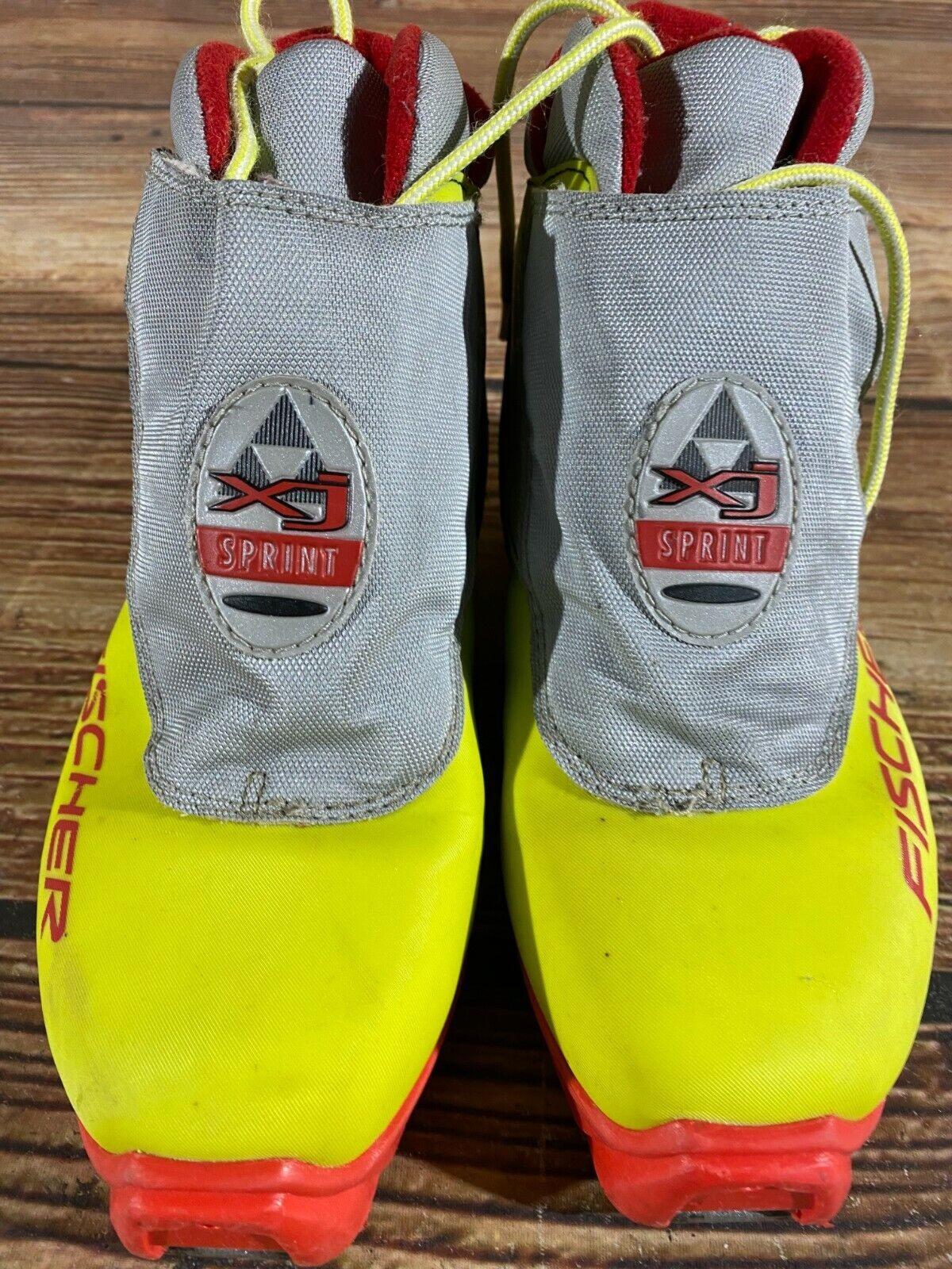 Fischer XJ Sprint Cross Country Ski Boots Classic SNS Profil EU 38 US 6 1186