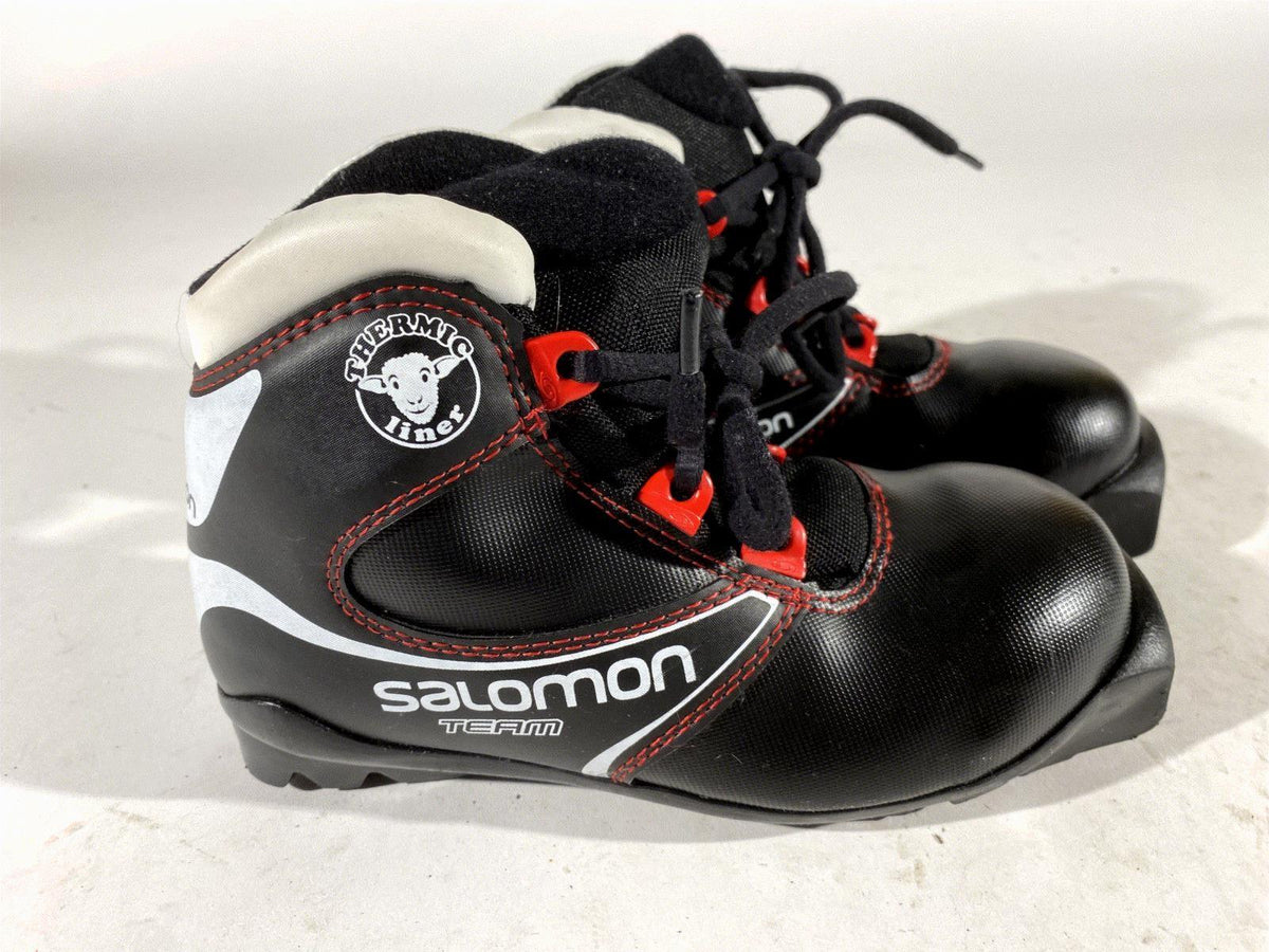 Salomon Cross Country Ski Boots Classic SNS Profil EU 31 US 13 Kids 195mm S136
