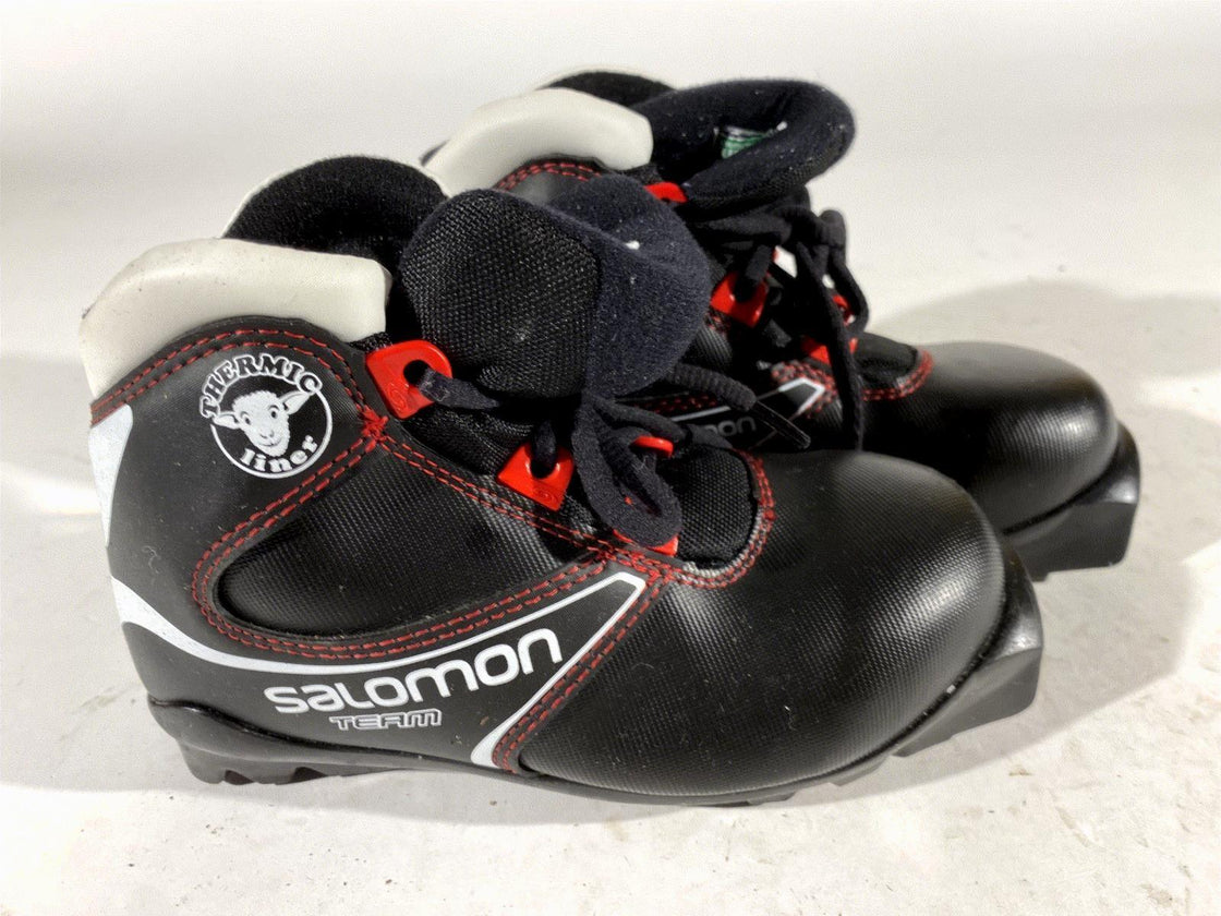 Salomon Kids Nordic Cross Country Ski Boots Size EU30.5 US12K SNS Profil S133