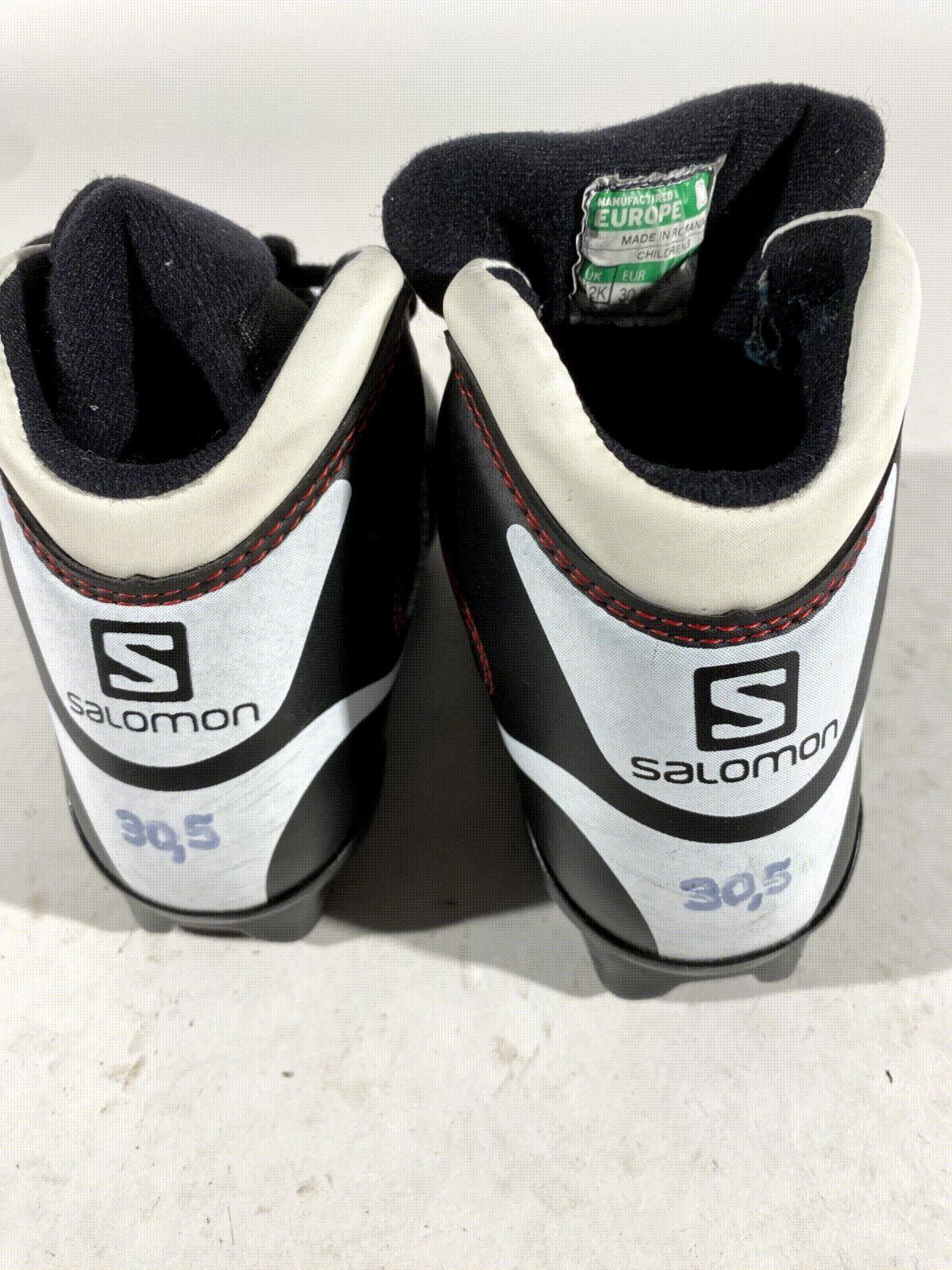 Salomon Cross Country Ski Boots Classic SNS Profil EU 30 US 12 Kids 200mm S125