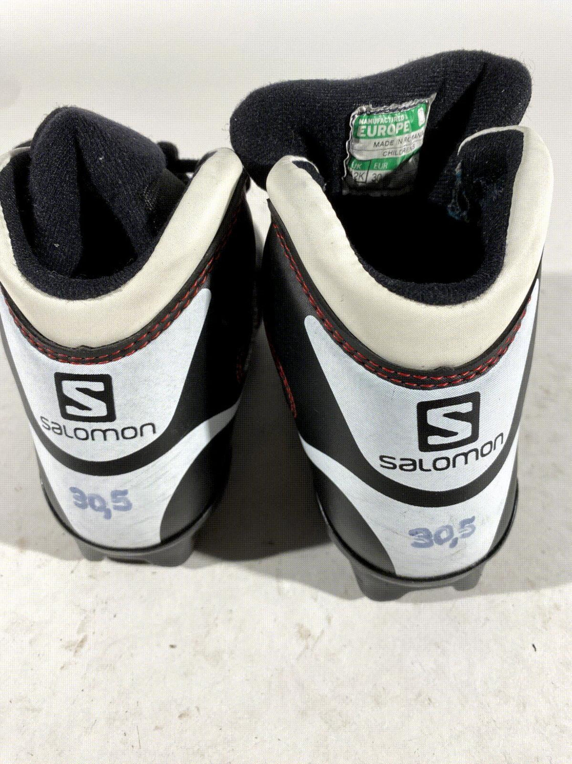 Salomon Kids Nordic Cross Country Ski Boots Size EU30.5 US12K SNS Profil S125