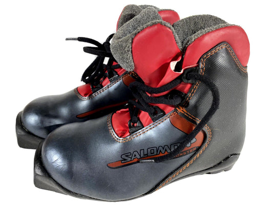 Salomon Cross Country Ski Boots Classic SNS Profil EU 30 US 12 Kids 200mm S115