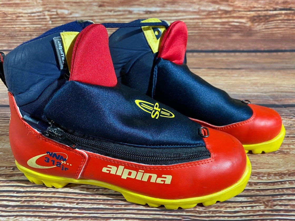 Alpina 312JR Nordic Cross Country Ski Boots Size EU37 US5.5 for NNN 2856