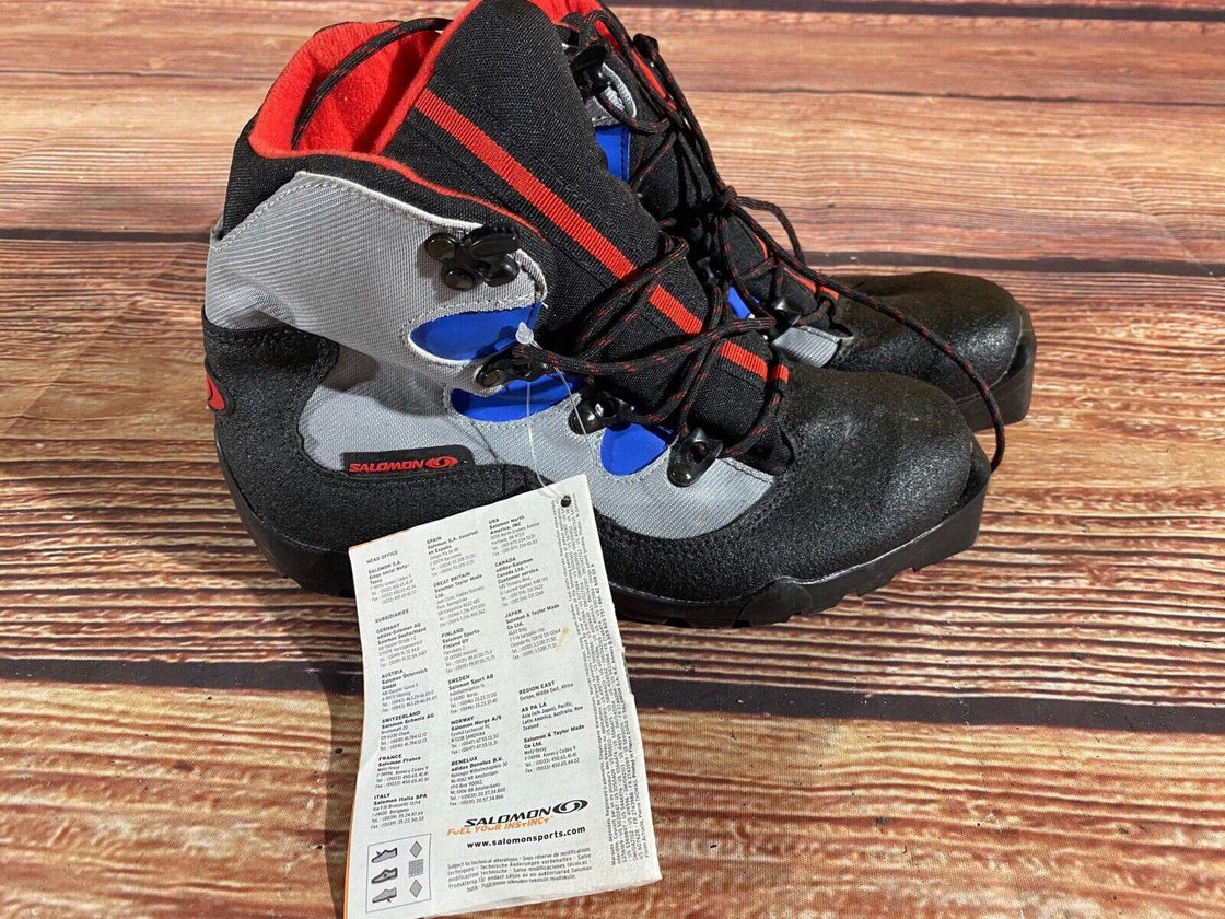 Salomon Nordic Cross Country Ski Boots Size EU38 US5.5 SNS Profil 2254