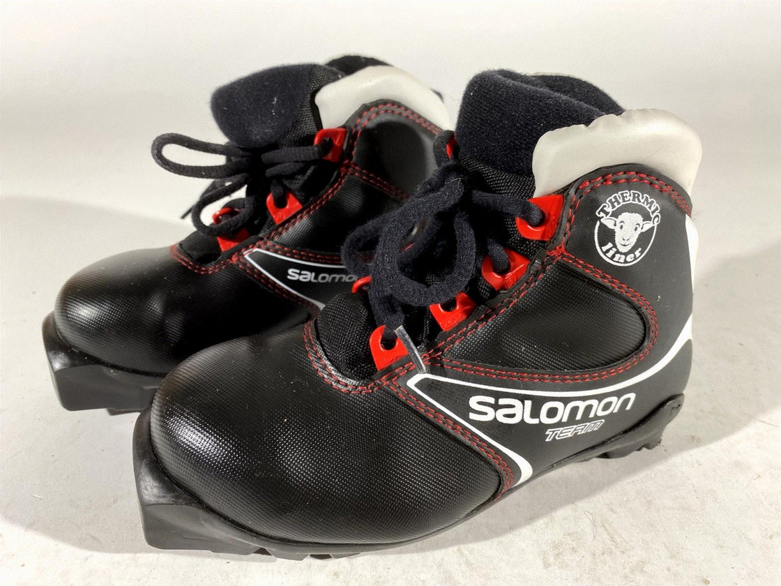 Salomon Kids Nordic Cross Country Ski Boots Size EU30.5 US12K SNS Profil S137