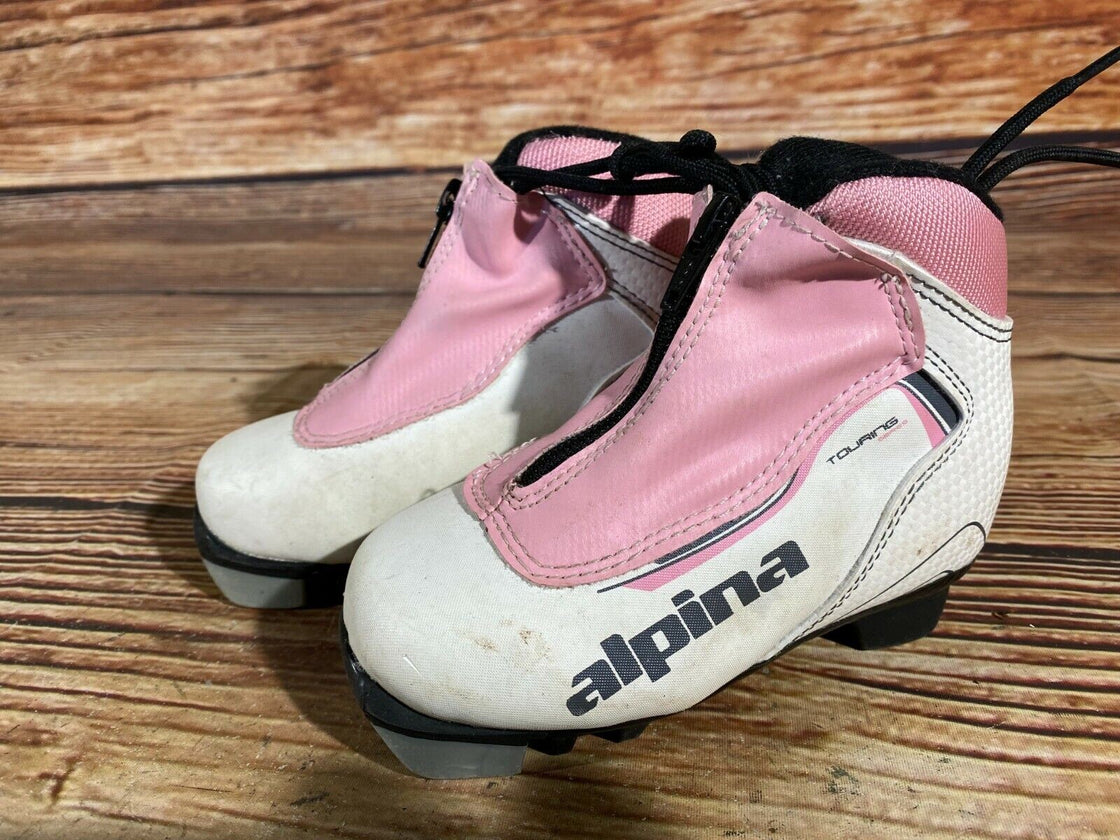Alpina Touring Kid Nordic Cross Country Ski Boots Size EU25 US8.5 for NNN A-107