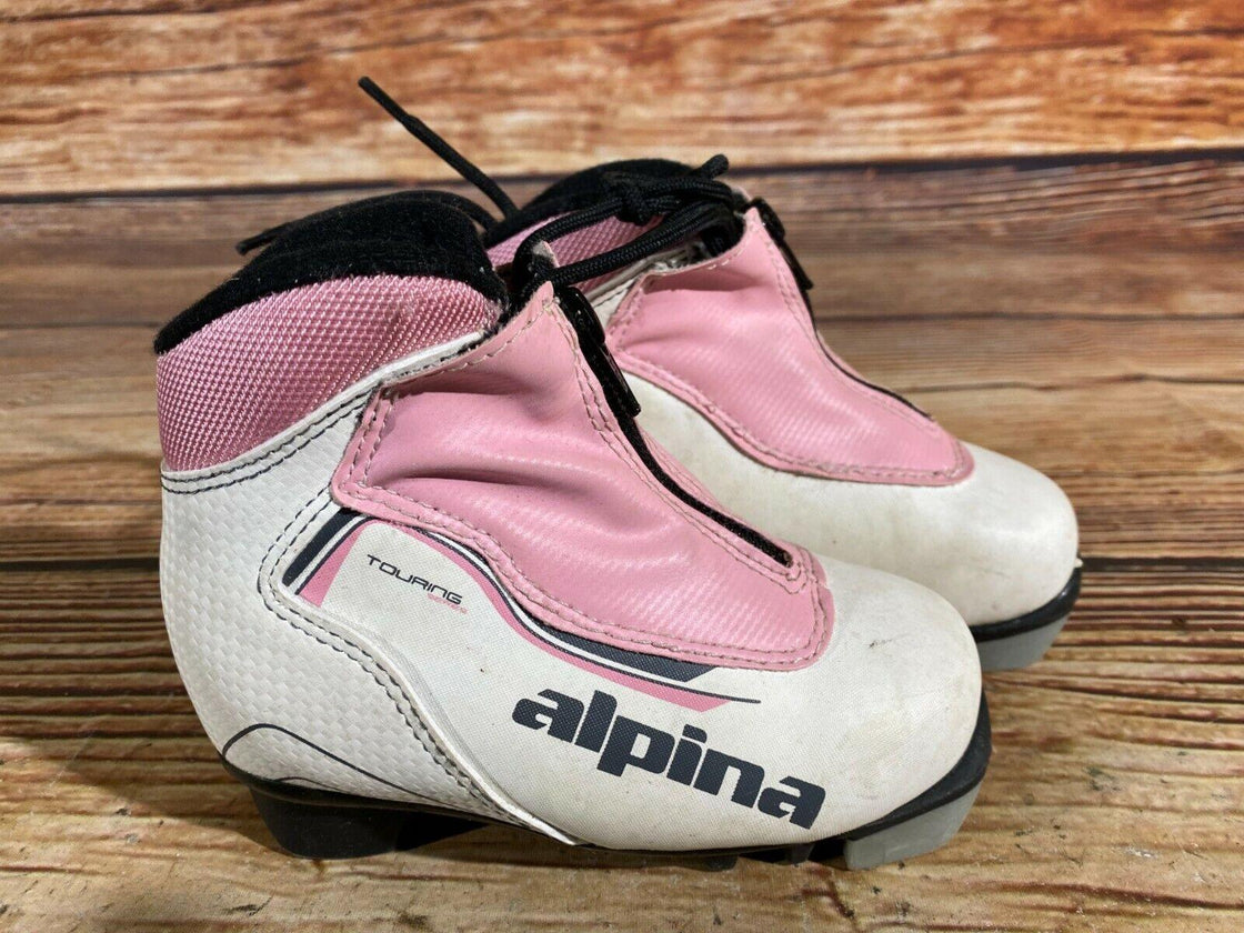 Alpina Touring Kid Nordic Cross Country Ski Boots Size EU25 US8.5 for NNN A-107