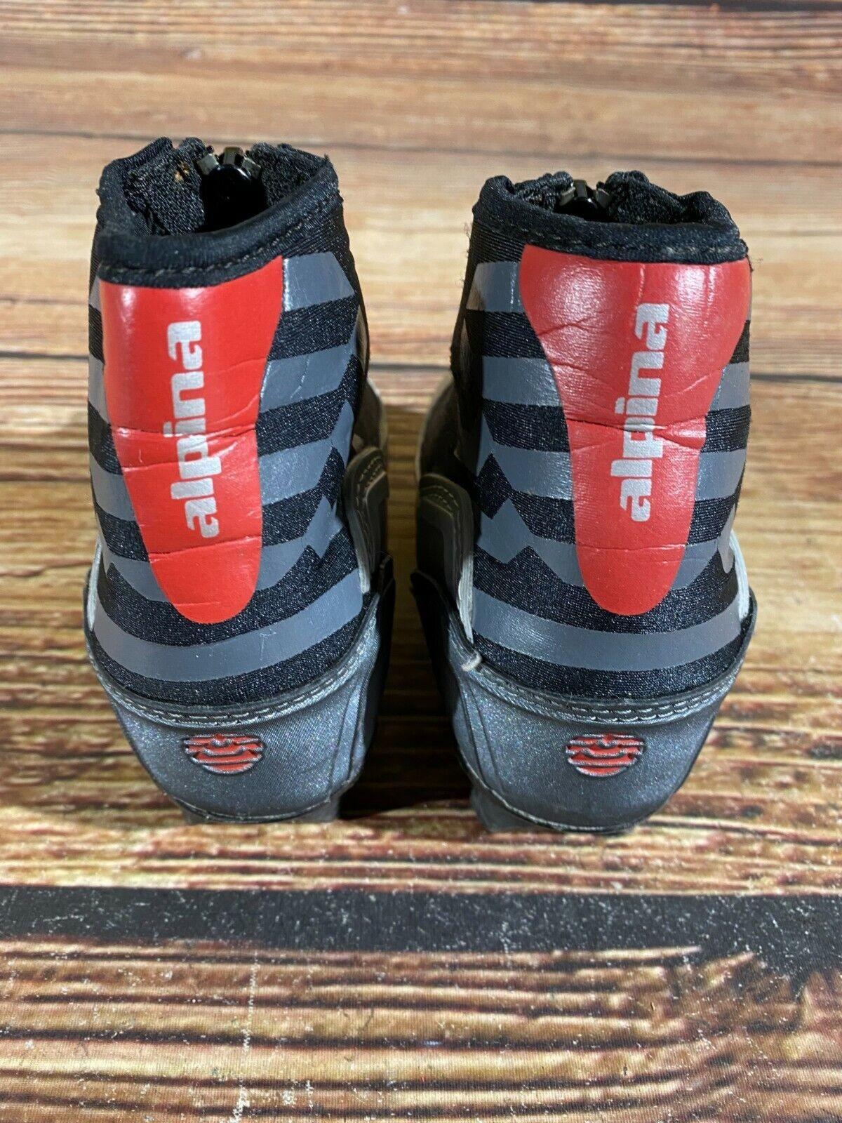 Alpina T10jr Cross Country Ski Boots Classic NNN EU 27 US 10 Kids 185mm A-23