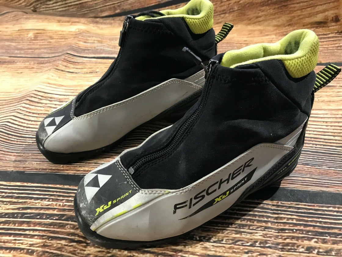 Fischer XJ Sprint Cross Country Classic Ski Boots Size EU36 US4.5 NNN 1467