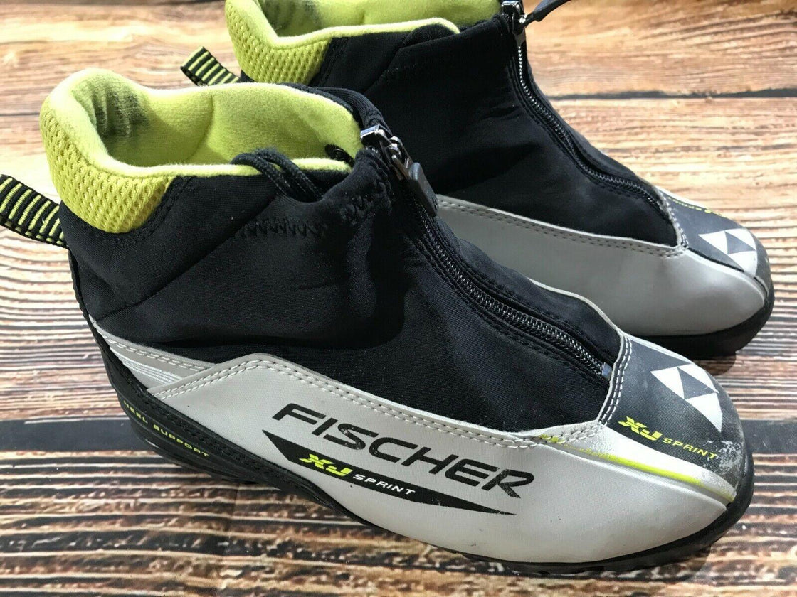 Fischer XJ Sprint Cross Country Classic Ski Boots Size EU36 US4.5 NNN 1467