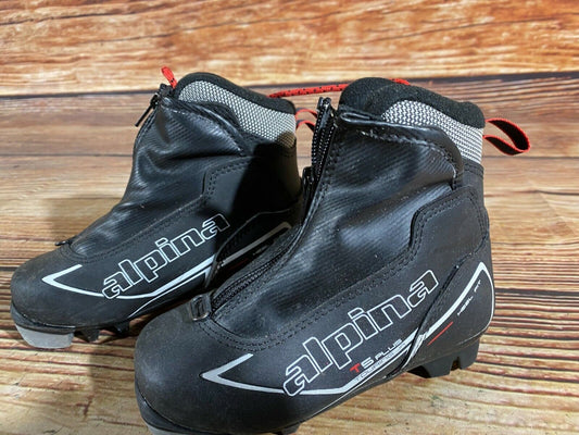 Alpina T5Plus Cross Country Ski Boots Classic NNN EU 28 US 10.5 Kids 190mm A-79