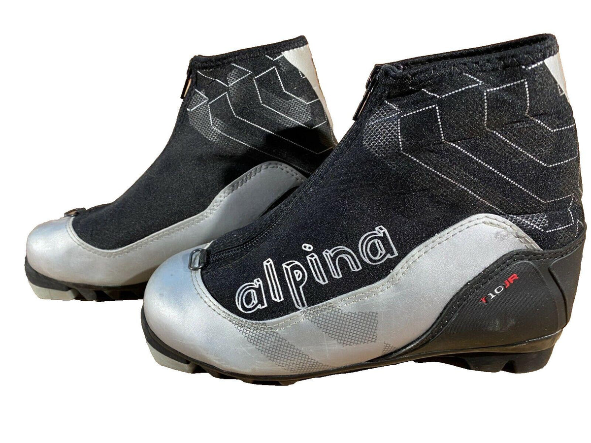 Alpina T10 Cross Country Ski Boots Classic NNN EU 35 US 3.5 Kids 227mm 2852