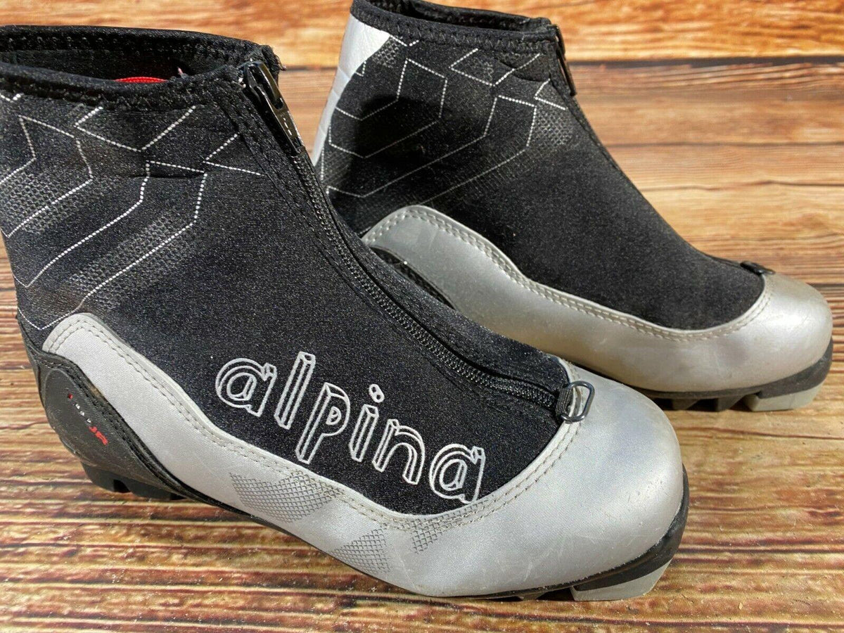 Alpina T10 Cross Country Ski Boots Classic NNN EU 35 US 3.5 Kids 227mm 2852