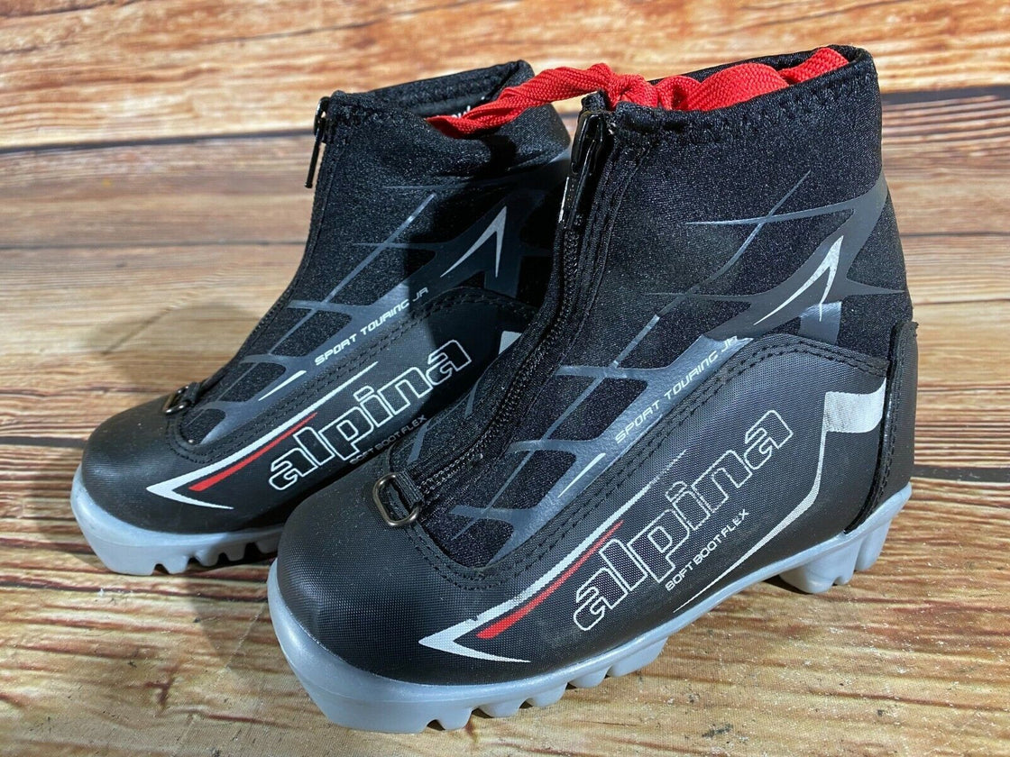 Alpina Sport Kids Nordic Cross Country Ski Boots Size EU28 US10.5 for NNN A-310