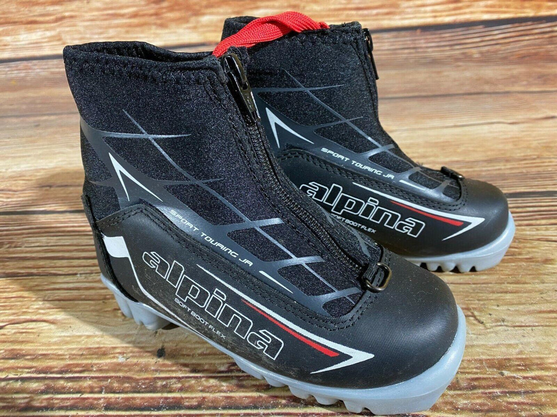 Alpina Sport Kids Nordic Cross Country Ski Boots Size EU28 US10.5 for NNN A-310