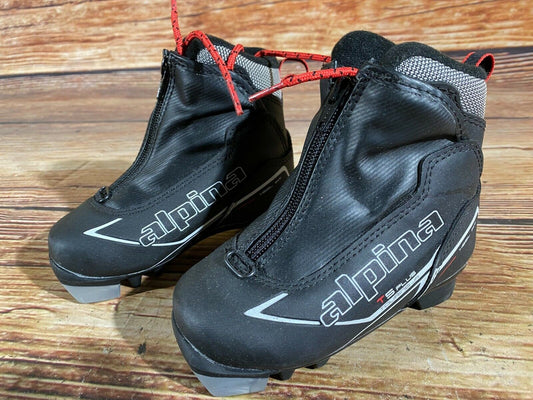 Alpina T5Plus Cross Country Ski Boots Classic NNN EU 26 US 9 Kids 180mm A-59