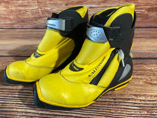 Salomon Equipe Cross Country Ski Boots Classic SNS Profil EU 35 US 3.5 Kids S92