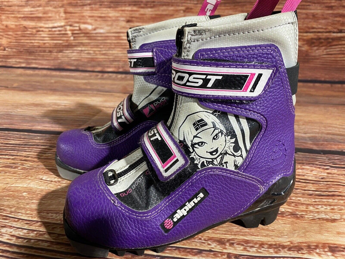 Alpina Frost Kids Nordic Cross Country Ski Boots Size EU29 US11 NNN A-1114