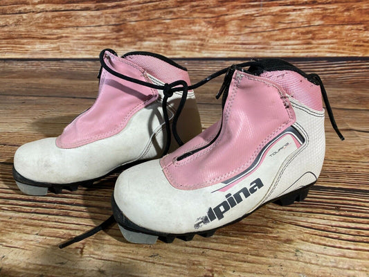 Alpina Touring Cross Country Ski Boots Classic NNN EU 32 US 1.5 Kids 215mm A-108