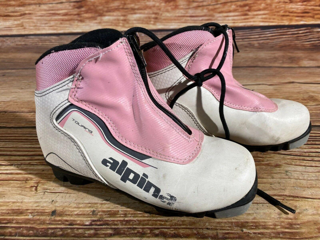 Alpina Touring Kid Nordic Cross Country Ski Boots Size EU32 US1.5 for NNN A-108