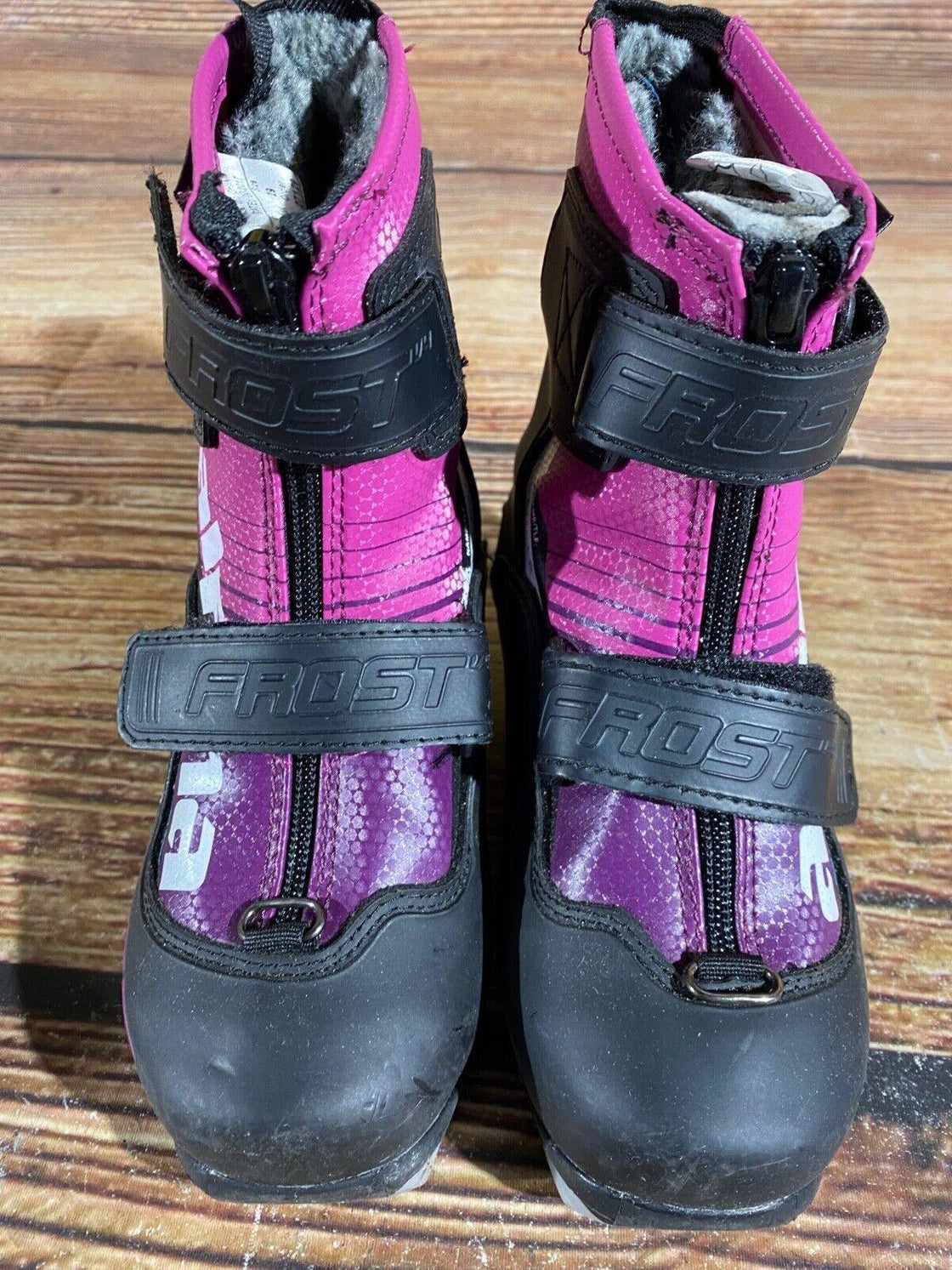 Alpina Frost Kids Nordic Cross Country Ski Boots Size EU29 US11 NNN A-795