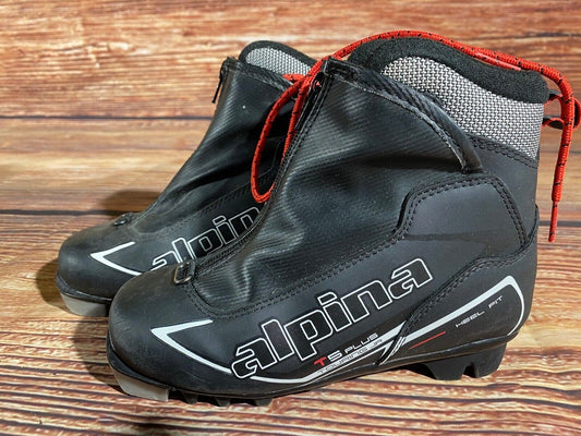 Alpina T5plus Cross Country Ski Boots Classic NNN EU 33 US 2 Kids 220mm A-1158