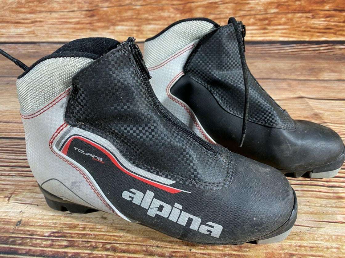 Alpina Touring Nordic Cross Country Ski Boots Size EU36 US4.5 NNN bindings 757