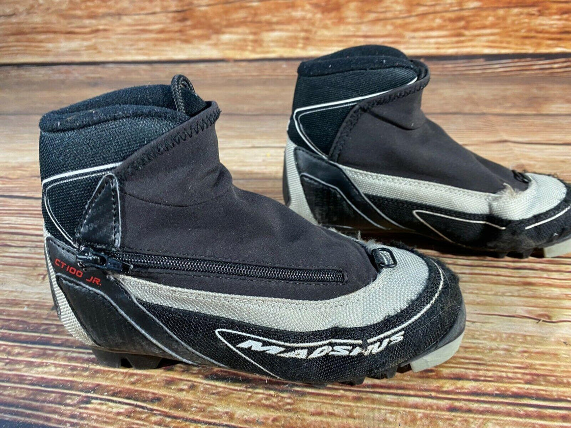 Madshus CT100 jr Cross Country Ski Boots Size EU32 US13.5 for NNN M-18