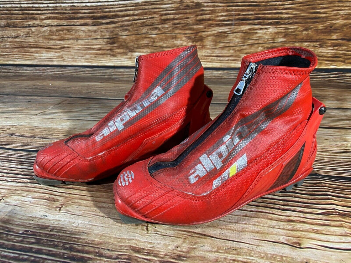 Alpina SCL Nordic Cross Country Ski Boots Size EU38 US6 NNN bindings 997