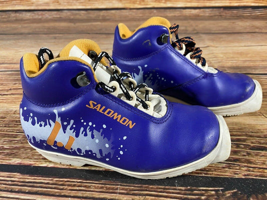 Salomon 1.1 Cross Country Ski Boots Classic SNS Profil EU 30 US 12 Kids S-19