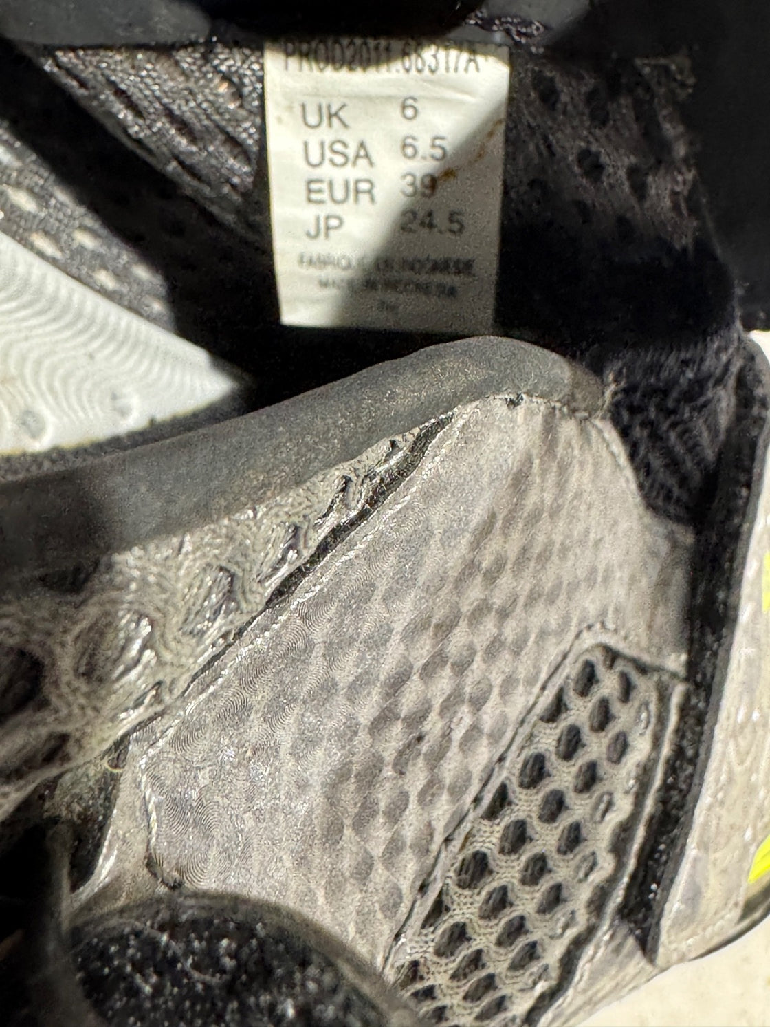 DIADORA Road Cycling Shoes 3 Bolts Size EU39 US6.5 UK6 Mondo 245 cs 1309