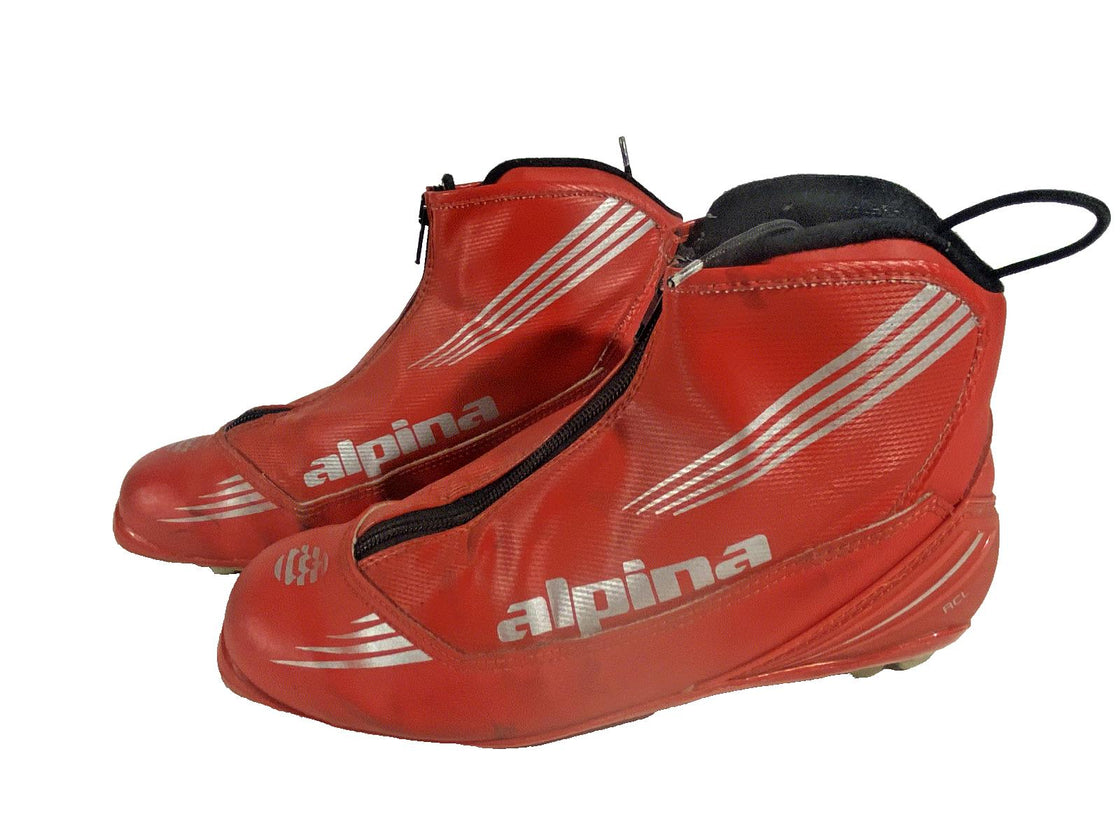 Alpina RCL Classic Nordic Cross Country Ski Boots Size EU41 US8.5 for NNN 3213