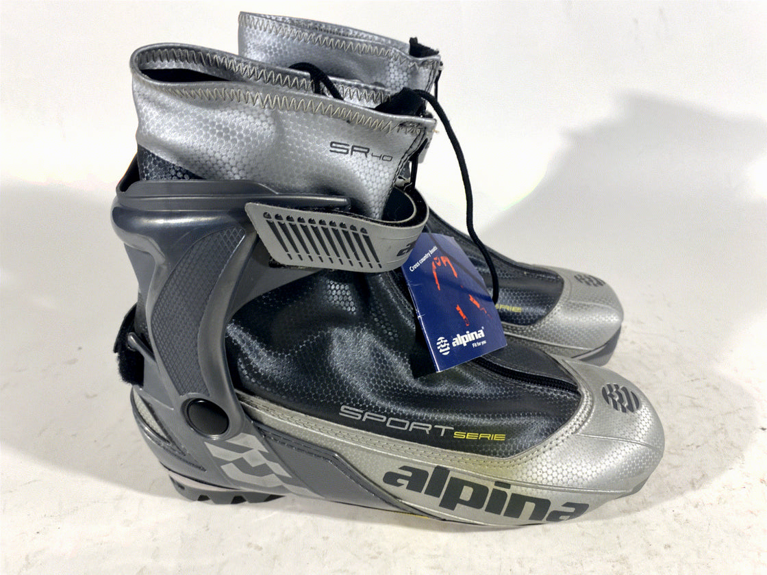 Alpina SR40 Combi Cross Country Ski Boots Classic Size EU43 SU9.5 NNN 3215