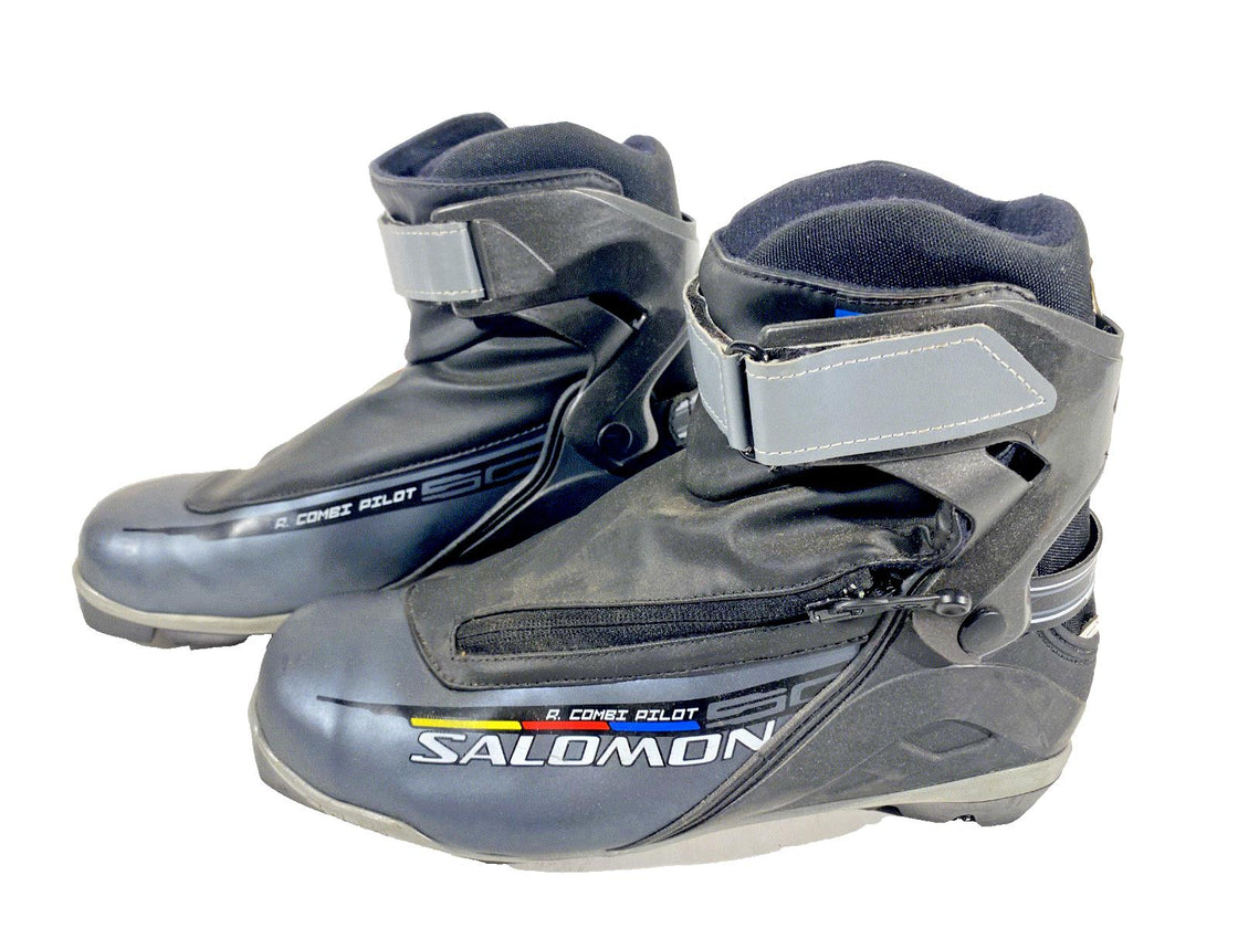 SALOMON Combi Nordic Cross Country Ski Boots Size EU40 2/3 US7.5 SNS Pilot 1384