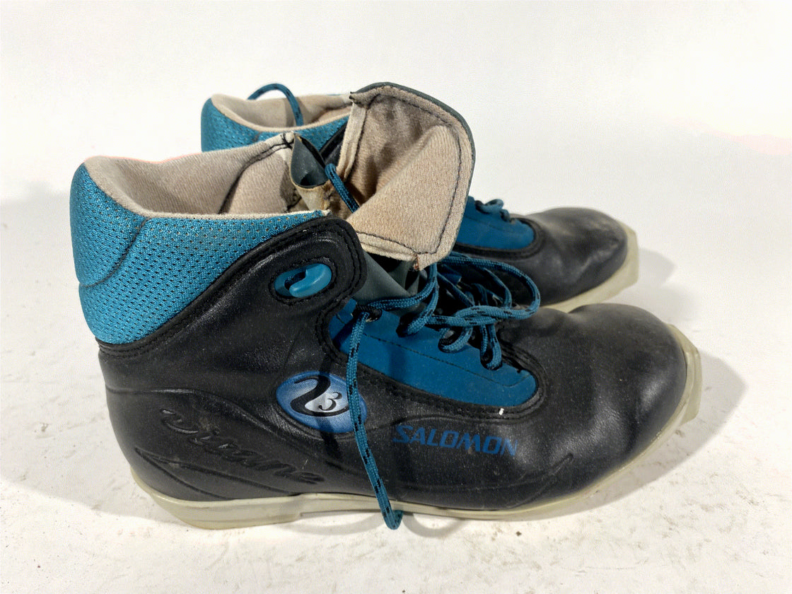SALOMON 3.0 Nordic Cross Country Ski Boots Size EU39 US7 SNS profil 1399
