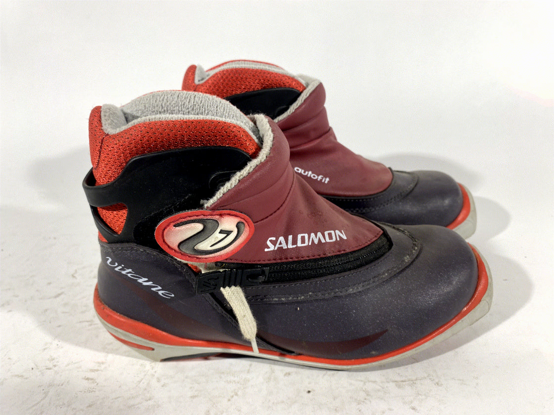 SALOMON Vitane Nordic Cross Country Ski Boots Size EU36 US4.5 SNS profil 1404