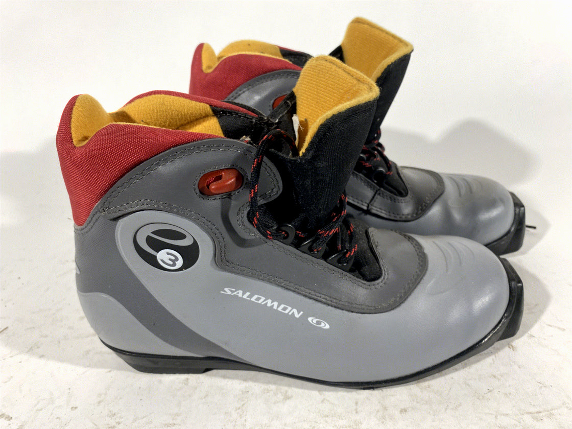 SALOMON Nordic Cross Country Ski Boots Size EU37 US4.5 SNS profil 1408