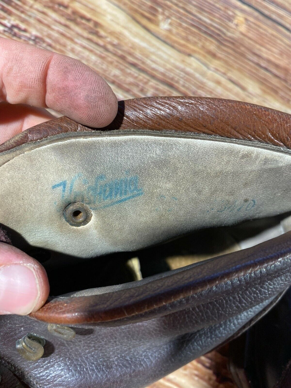 KRISTIANIA Vintage Alpine Ski Boots EU43 US9 Mondo 273 Cable Bindings KL150