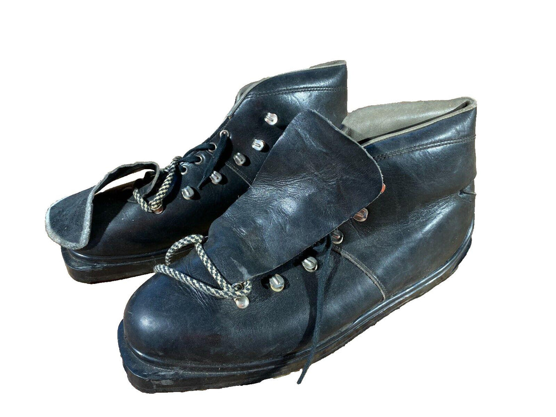 KRISTIANIA Vintage Alpine Ski Boots EU45 US11 Mondo 273 Cable Binding KL157